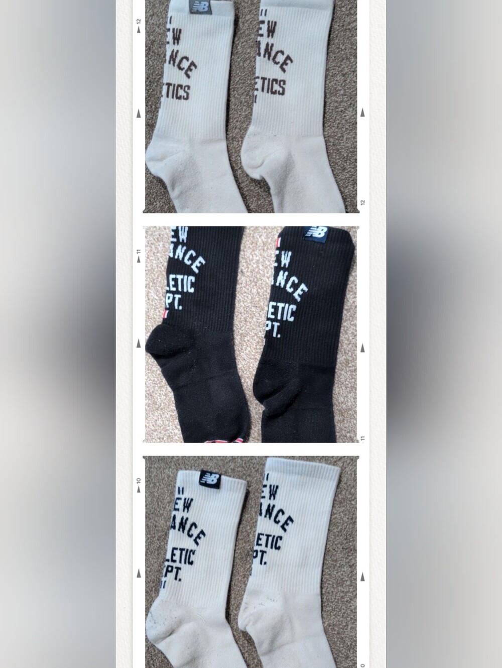 New Balance White Crew Athletic Socks (3)
